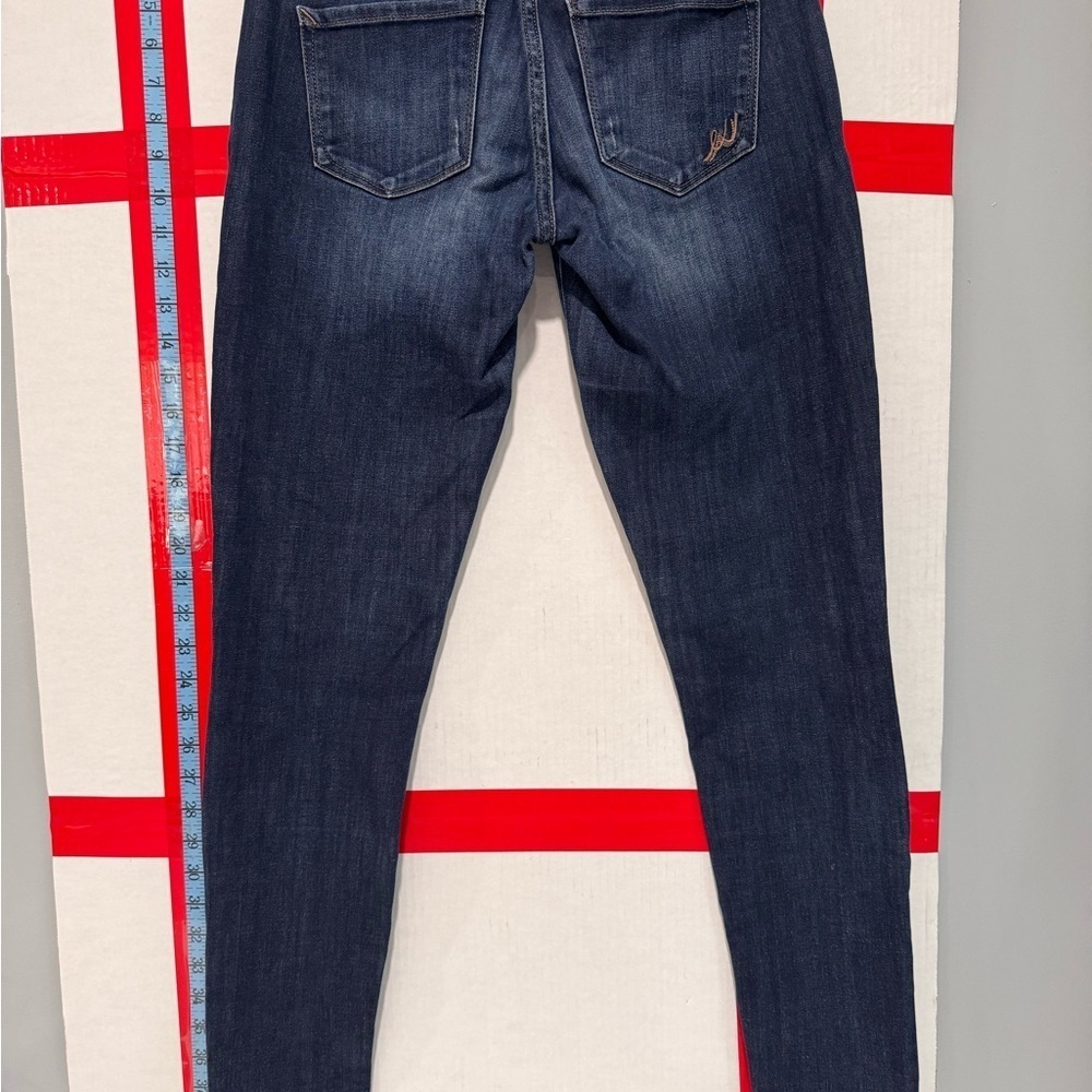 Express Dark Blue Straight Leg Jeans